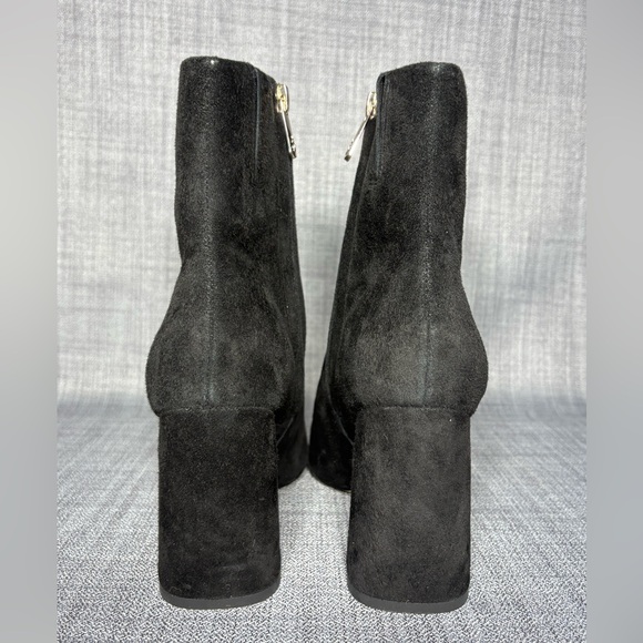 Sam Edelman Codie Square Toe Bootie Black Suede Size 7 - Picture 5 of 7